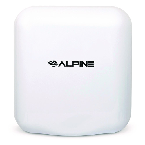 Alpine Hemlock Commercial Automatic 120V Hand Dryer, 6.68 x 11.41 x 12.31, Stainless Steel, White (ALP40010WHI)