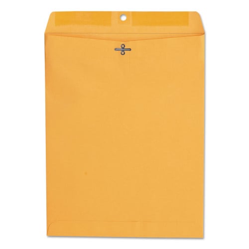 Universal Kraft Clasp Envelope, 28 lb Bond Weight Kraft, #97, Square Flap, Clasp/Gummed Closure, 10 x 13, Brown Kraft, 100/Box (UNV35267)