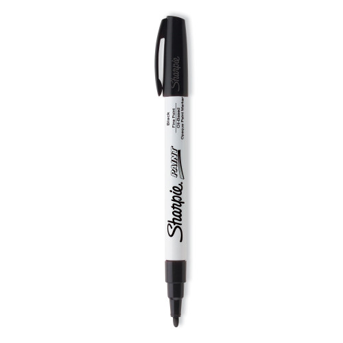 Sharpie Permanent Paint Marker, Fine Bullet Tip, Black (35534)