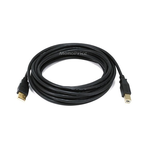 Monoprice Usb 2 A M/b M 28/24awg Cable 15ft (5440)